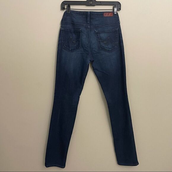 ADRIANO GOLDSHMIED THE‎ STILT CIGARETTE BLUE DARK WASHED JEANS whiskered SZ 26R - Picture 3 of 7
